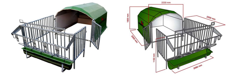 borjúnevelő ház - agribox 5